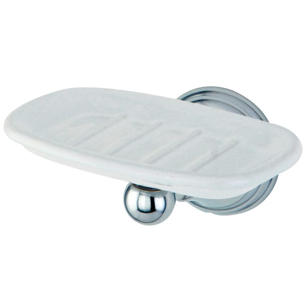 Governor Wall-Mount Soap Dish, Polished Chrome